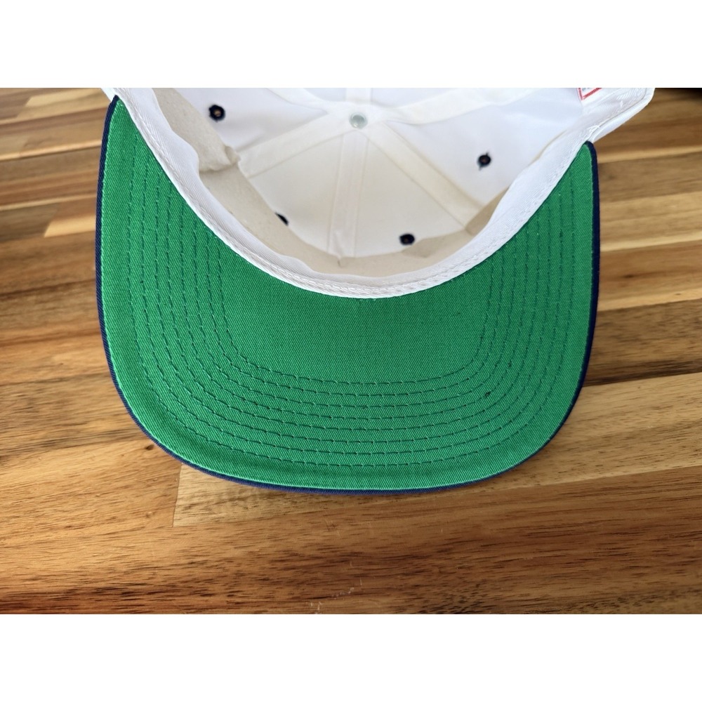 Vtg 1990s Sports Specialties USA Baseball White & Navy Blue MLB Snapback Hat Cap - Picture 7 of 7